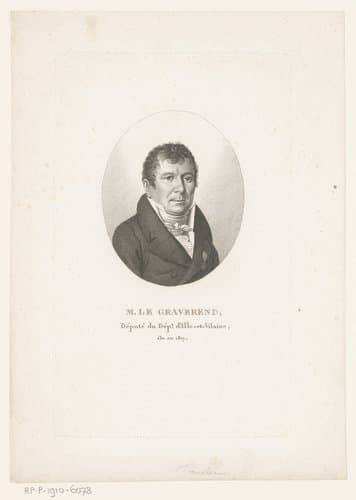 Portret van Jean-Marie Emmanuel Legraverend by Ambroise Tardieu