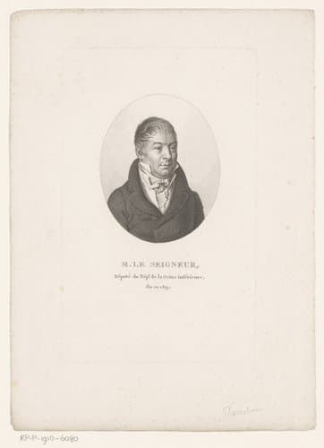 Portret van Abraham Leseigneur by Ambroise Tardieu