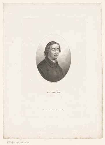 Portret van Jean-Baptiste Massillon by Ambroise Tardieu