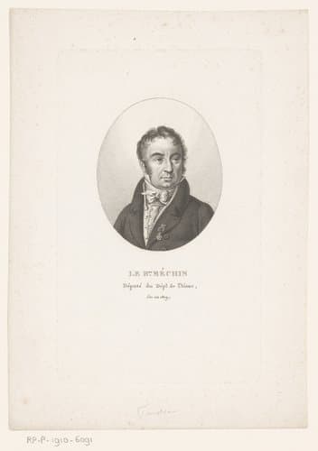 Portret van Alexandre Edme Méchin by Ambroise Tardieu