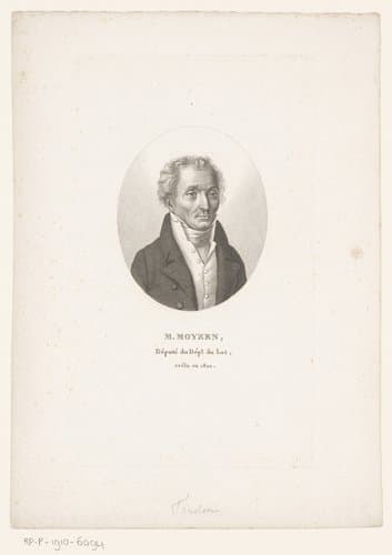 Portret van Jean Joseph Moyzen by Ambroise Tardieu
