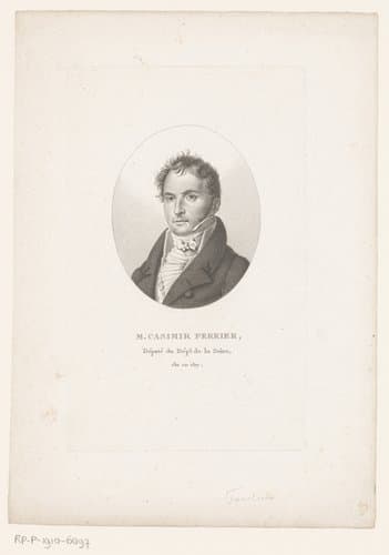 Portret van Casimir-Pierre Périer by Ambroise Tardieu