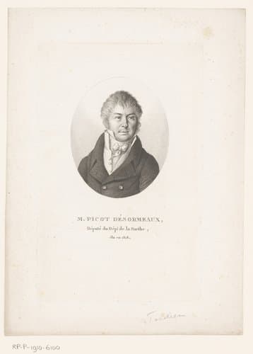 Portret van Marie Jean Charles Picot-Desormeaux by Ambroise Tardieu
