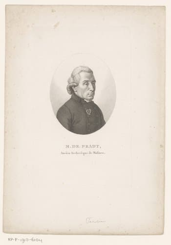 Portret van Dominique Dufour de Pradt by Ambroise Tardieu