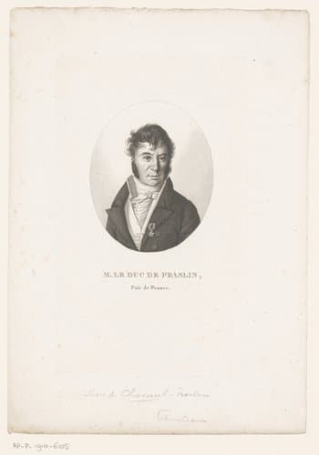 Portret van Charles-Félix de Choiseul-Praslin by Ambroise Tardieu