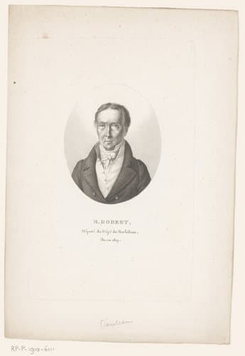 Portret van René Mathurin Robert by Ambroise Tardieu