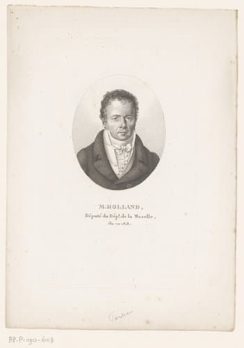 Portret van Jean-Baptiste Dominique Rolland by Ambroise Tardieu