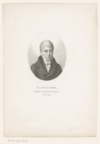 Portret van Pierre Dieudonné Louis Saulnier by Ambroise Tardieu