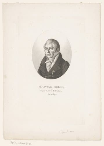 Portret van Jacques-Fortunat Savoye-Rollin by Ambroise Tardieu