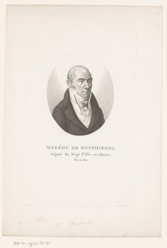 Portret van Julien Tréhu de Monthierry by Ambroise Tardieu
