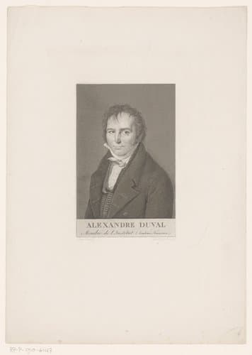 Portret van Alexandre Duval by Alexandre Tardieu
