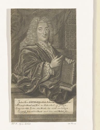 Portret van Pierre Fauchard by Georg Paul Busch