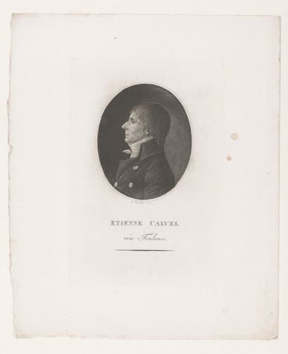 Portret van Etienne Calvel