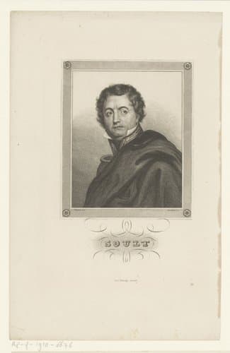 Portret van Nicolas Jean Dieu Soult by Johann Georg Nordheim