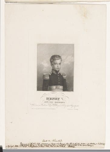 Portret van Henri d' Artois, duc de Bordeaux by Burkhart & Stöber