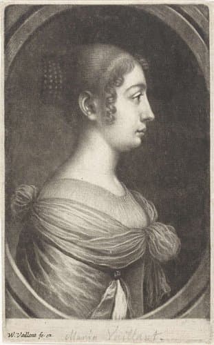 Portret van een jonge vrouw, in profiel by Wallerant Vaillant