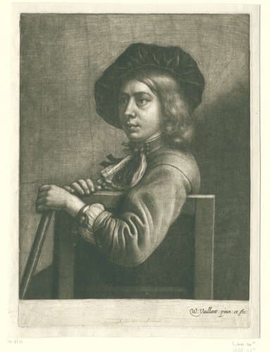 Zittende jongen met een baret by Wallerant Vaillant