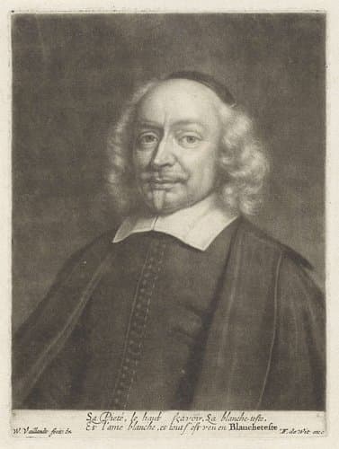 Portret van de predikant Hendrick Blancheteste by Wallerant Vaillant