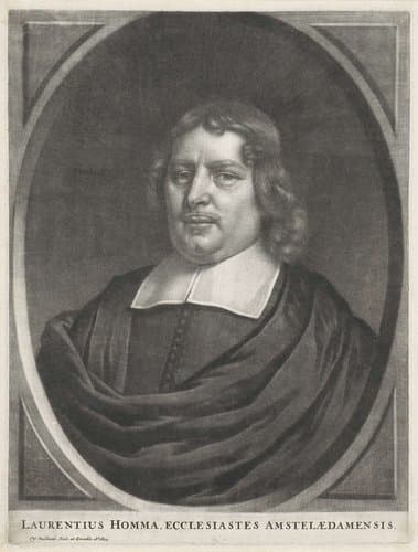 Portret van de predikant Laurentius Homma by Wallerant Vaillant