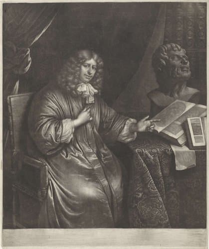 Portret van Abraham van Lennep by Wallerant Vaillant