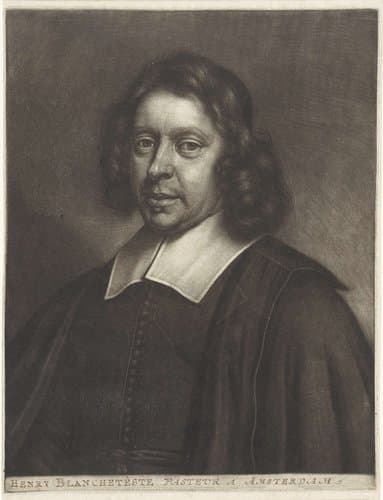 Portret van een man, mogelijk de predikant Hendrick Blancheteste by Wallerant Vaillant