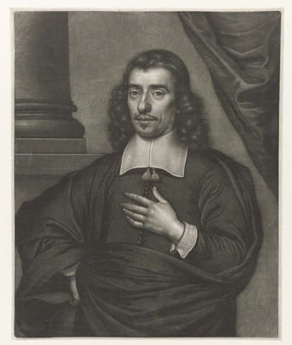 Portret van een onbekende geestelijke by Wallerant Vaillant