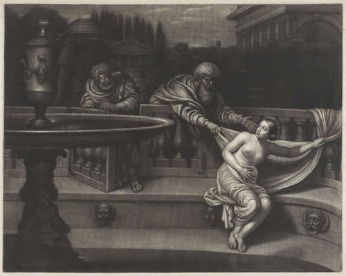 Suzanna en de ouderlingen by Wallerant Vaillant