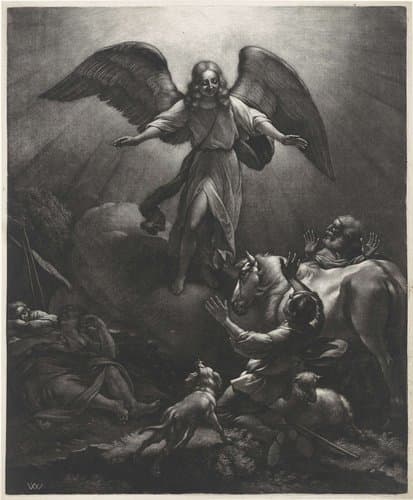 Verkondiging aan de herders by Wallerant Vaillant