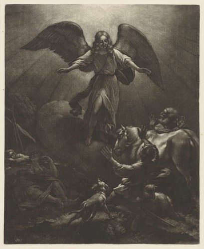 Verkondiging aan de herders by Wallerant Vaillant