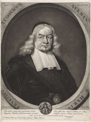 Portret van Ernst Ludwig Aveman by Pieter Schenk (I)