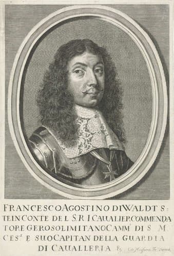 Portret van Franz Augustin graaf van Waldstein