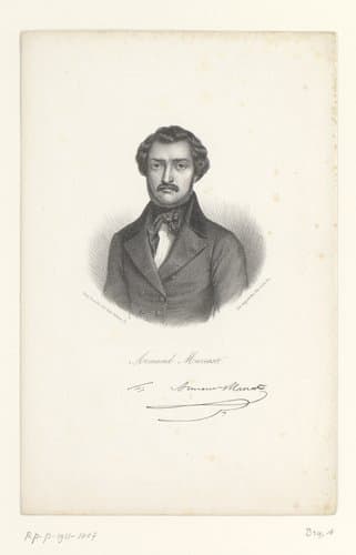 Portret van de journalist Armand Marrast by Auguste Bry