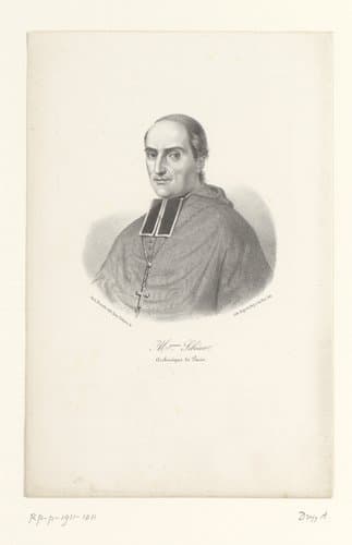 Portret van Marie-Dominique-Auguste Sibour by Auguste Bry
