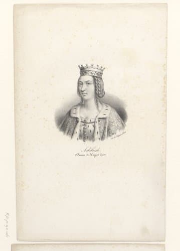 Portret van Adelheid van Poitiers by anonymous; veuve Delpech (Naudet)
