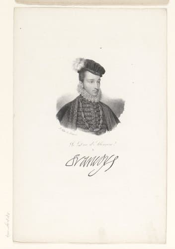 Portret van Frans Hercules van Anjou by anonymous; veuve Delpech (Naudet)