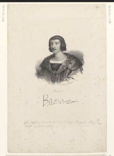 Portret van Pierre Terrail de Bayard by anonymous; veuve Delpech (Naudet)
