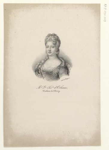 Portret van Marie Louise Elisabeth van Orléans by anonymous; veuve Delpech (Naudet)