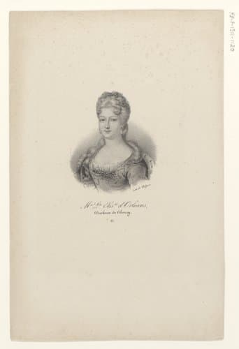 Portret van Marie Louise Elisabeth van Orléans by anonymous; veuve Delpech (Naudet)