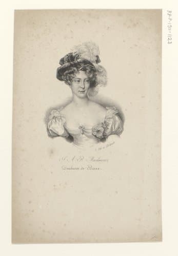 S.A.R. Madame duchesse de Berri by anonymous; veuve Delpech (Naudet)