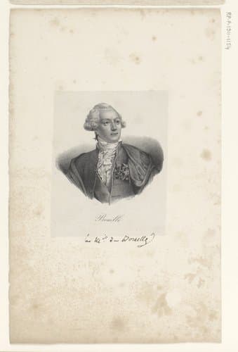 Portret van François-Claude-Amour de Bouillé by anonymous; veuve Delpech (Naudet)