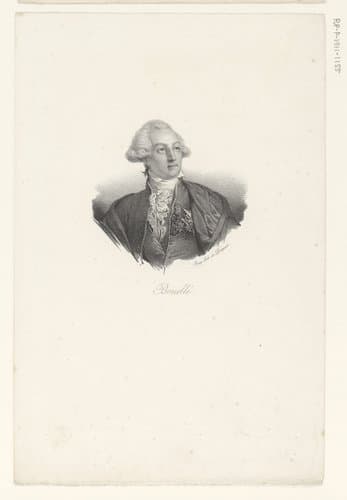 Portret van François-Claude-Amour de Bouillé by anonymous; veuve Delpech (Naudet)