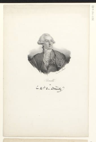 Portret van François-Claude-Amour de Bouillé by anonymous; veuve Delpech (Naudet)