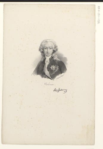Calonne by anonymous; veuve Delpech (Naudet)