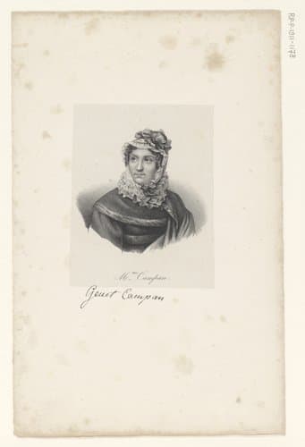 Portret van Jeanne-Louise-Henriette Campan by anonymous; veuve Delpech (Naudet)
