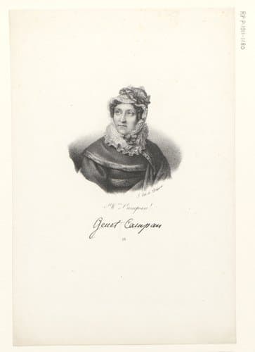 Portret van Jeanne-Louise-Henriette Campan by anonymous; veuve Delpech (Naudet)