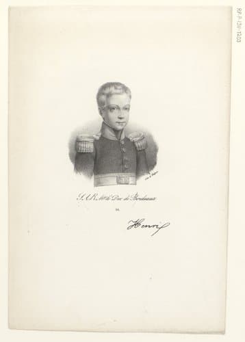 Portret van Henri d'Artois by anonymous; veuve Delpech (Naudet)