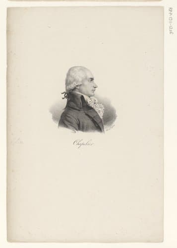 Portret van Isaac René Guy le Chapelier by anonymous; veuve Delpech (Naudet)