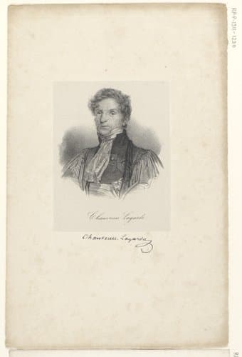 Portret van Claude François Chauveau-Lagarde by anonymous; veuve Delpech (Naudet)