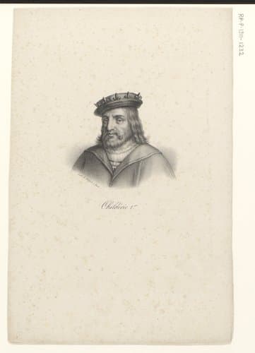 Portret van koning Childerik I by anonymous; veuve Delpech (Naudet)