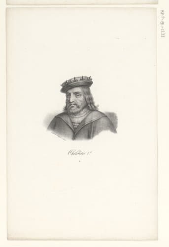 Portret van koning Childerik I by anonymous; veuve Delpech (Naudet)